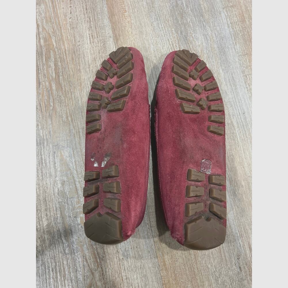 Coach Suede Fuchsia Loafers Size 9B Elegant Driving Shoes - Picture 9 of 13